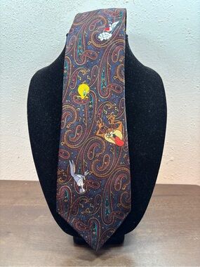 Looney Tunes Paisley Character Tie - Multicolor